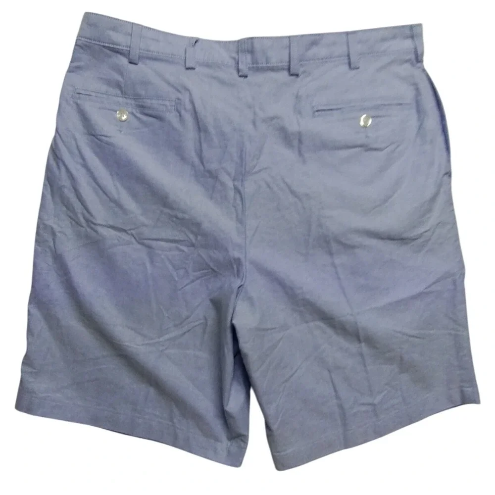 Jos. A. Bank Stays Cool‎ Shorts Pleated Cotton Casual Blue Mens Size 38